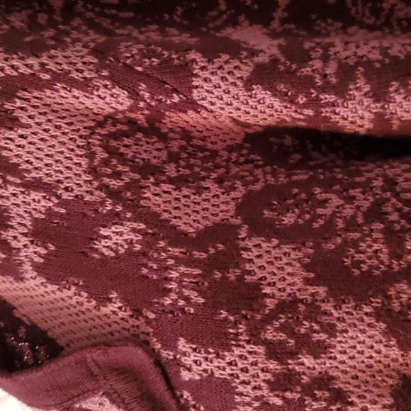 Isaac Mizrahi long oversized cardigan duster most burgundy pink size L - Picture 2 of 6